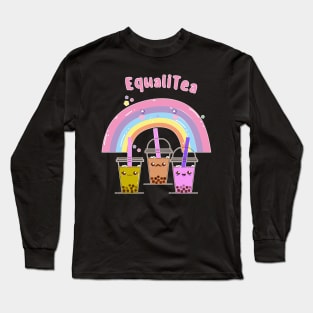 Bubble EqualiTea - Anime Kawaii Bubble Tea Long Sleeve T-Shirt